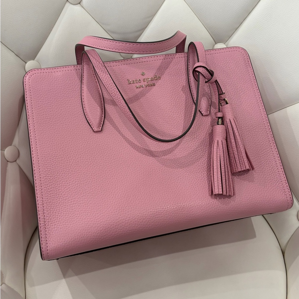 Kate Spade Pink Satchel with Tassels